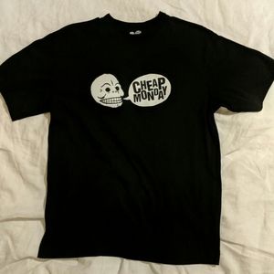 Cheap Monday Black Skull Logo T-shirt